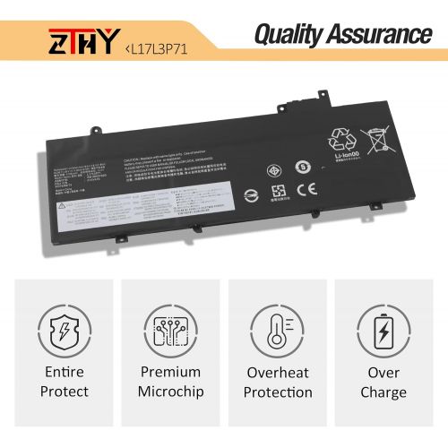  ZTHY L17L3P71 Laptop Battery Compatible with Lenovo ThinkPad T480S Series L17M3P71 01AV478 SB10K97620 01AV479 SB10K97621 L17M3P72 01AV480 SB10K97622 11.58V 57Wh 4920mAh