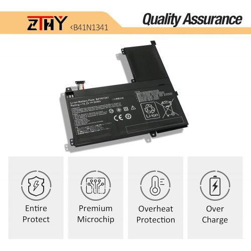  ZTHY New B41N1341 Battery Compatible with ASUS Q502 Q502L Q502LA Q502LA BBI5T12 Q502LA BBI5T14 Q502LA BBI5T15 Series Notebook 15.2V 64Wh 4110mAh