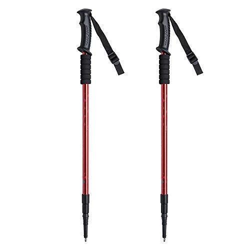  ZTOUR Trekking Poles Walking Sticks Hiking Pole Collapsible Anti Shock Ultralight Adjustable Folding Trails
