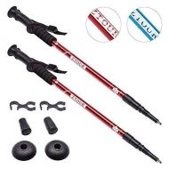 ZTOUR Trekking Poles Walking Sticks Hiking Pole Collapsible Anti Shock Ultralight Adjustable Folding Trails