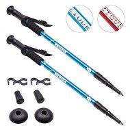 ZTOUR Trekking Poles Walking Sticks Hiking Pole Collapsible Anti Shock Ultralight Adjustable Folding Trails