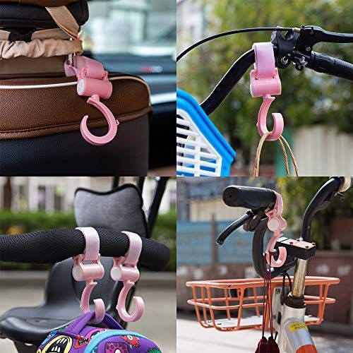  ZTOUR Stroller HooksMulti Purpose HookHanger Clipsfor Diaper Bags,Purses,Shopping...