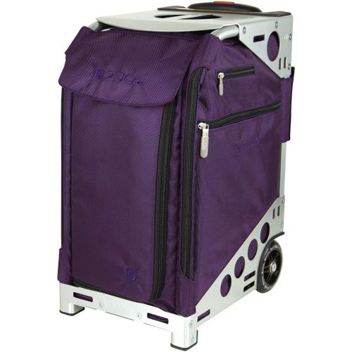  ZUCA Pro Artist Case - Royal Purple Bag and Silver Frame, with 5 Vinyl Utility Pouches and a Travel Cover