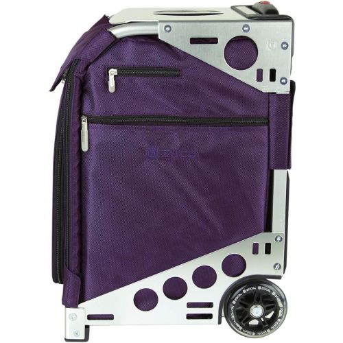  ZUCA Pro Artist Case - Royal Purple Bag and Silver Frame, with 5 Vinyl Utility Pouches and a Travel Cover