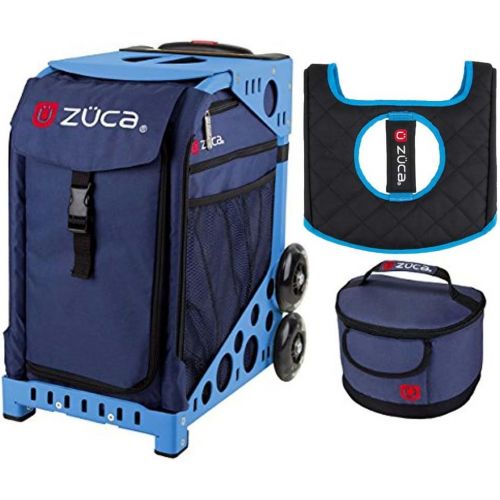  ZUCA Sport Bag -Midnight with Gift Lunchbox and Seat Cover (Blue Frame)