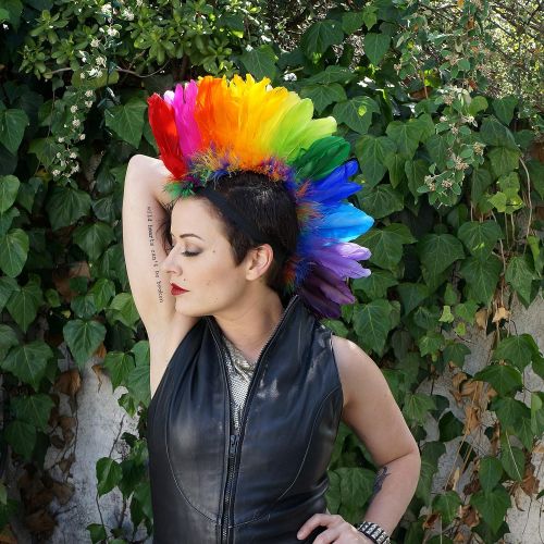  할로윈 용품ZUCKER Natural Feather Headdress Costume Mohawk - Halloween Cosplay Party Hair Accessories