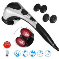 ZUEN Multifunctional Handheld Electric Massager Smart Hot Double-Head Massager Relieves Neck Back Fatigue