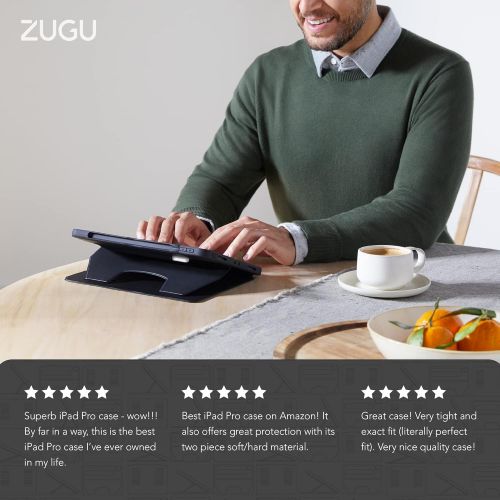  [아마존베스트]ZUGU CASE (New Model) Alpha Case for 2020 iPad Pro 12.9 inch - Ultra Slim Protective Case - Wireless Apple Pencil Charging - Convenient Magnetic Stand & Sleep/Wake Cover