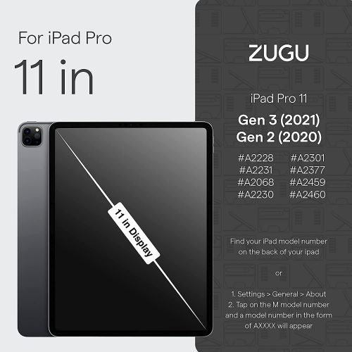  [아마존베스트]ZUGU CASE (New Model) The Alpha Case for 2020 iPad Pro 11 inch (2nd Gen) - Ultra Slim Protective Case - Wireless Apple Pencil Charging - Convenient Magnetic Stand & Sleep/Wake Cove
