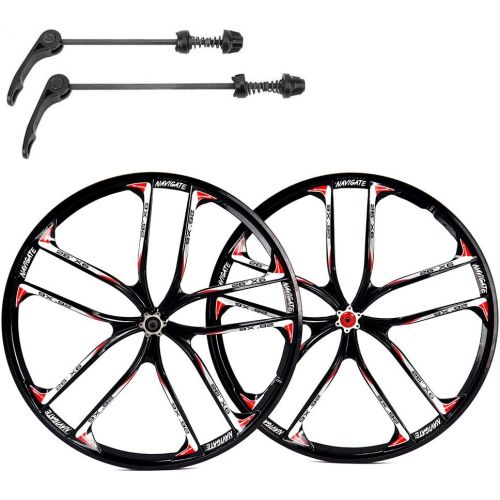  ZUKKA Bike Wheelset,26/27.5/29 inch Mountain Cycling Wheels,Magnesium Alloy Disc Brake/Fit for 7-10 Speed Freewheels/Quick Release Axles Bicycle Accessory