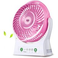 [아마존베스트]DurationPower Fan Battery Table Fan Portable Fan Quiet USB Battery Fan