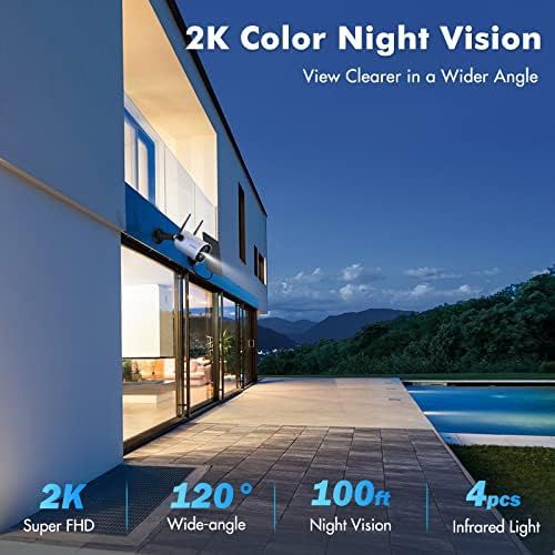  [아마존베스트]Wireless Security Camera Outdoor, Zumimall Solar Powered Surveillance Camera, 1080P Outdoor WiFi Security Camera, Night Vision, Two Way Audio, PIR Motion Detection, IP65 Waterproof