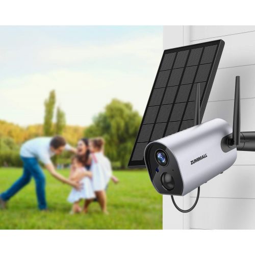  [아마존베스트]Solar PanelCompatible with Zumimall Outdoor Wireless CameraGX1S/Q1PRO,Waterproof Solar Panel with 10ft Charging Cable, Continuous Power Supply for Security Camera (No Camera)