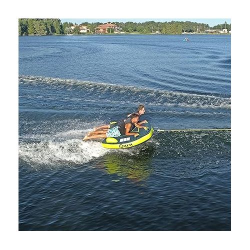  ZUP Zone Buster Towable Tube for Boating with Stabilizer Fins & Quick-Connect Tow Hook