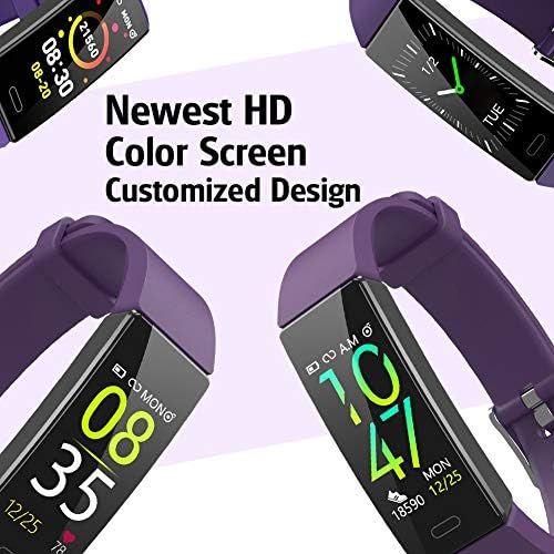  ZURURU Fitness Tracker with Blood Pressure Heart Rate Sleep Health Monitor for Men and Women, Upgraded Waterproof Activity Tracker Watch, Step Calorie Counter Pedometer