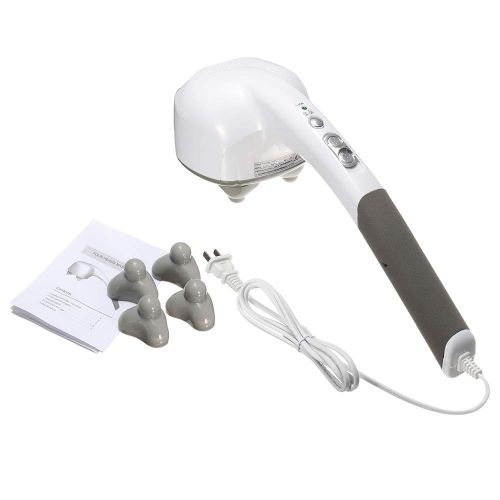  ZUZEN Electric Handheld Massager Four Head Machine Full Body Neck Vertebra Back Muscle Relax Vibrating Deep Tissue Massage Health Care