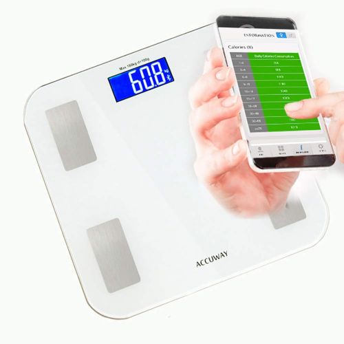  ZUZU Bluetooth Body Fat Scale App, Smart Wireless Digital Bathroom Scale for Body Weight, Body Fat, Water, Muscle Mass, BMI, BMR, Bone Mass and Visceral Fat