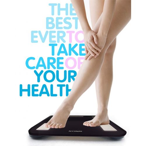  ZUZU Bluetooth Body Fat Scale App, Smart Wireless Digital Bathroom Scale for Body Weight, Body Fat, Water, Muscle Mass, BMI, BMR, Bone Mass and Visceral Fat