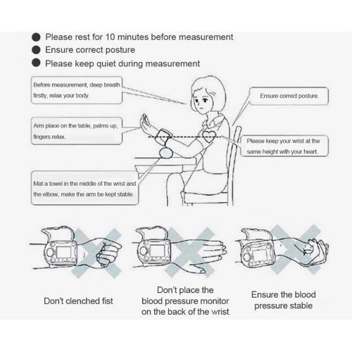  ZUZU Blood Pressure Monitor Upper Wrist Travel Carrying Case Series Upper Arm Blood Pressure Monitor with Cuff That Fits Standard and Large Arms