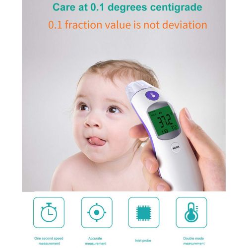 ZUZU Thermometer for Fever Digital Medical Infrared Forehead and Ear Thermometer for Baby, Kids and Adults with Fever Indicator
