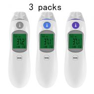 ZUZU Ear and Head Thermometer - Temporal Thermometers - Temperature Measurements for Adults and Kids - Clinical Ear and Tympanic Thermometer for Fever Digital Thermometer-3 Packs