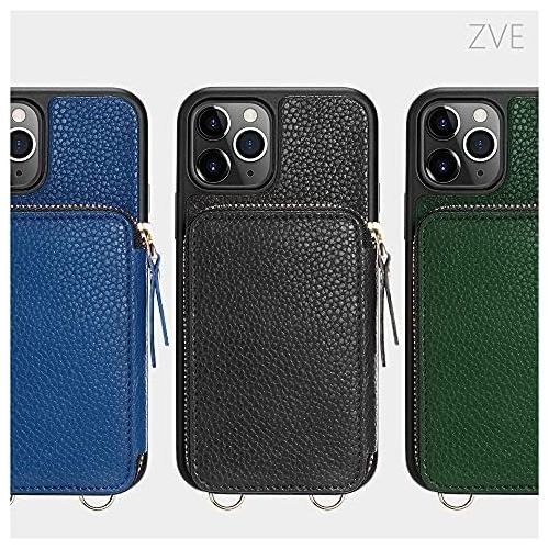  [아마존베스트]iPhone 11 Pro Max Wallet Case,ZVE iPhone 11 Pro Max Case,Zipper Wallet Case with Credit Card Holder Slot Wrist Strap Handbag Purse Protective Case for Apple iPhone 11 Pro Max 6.5 i