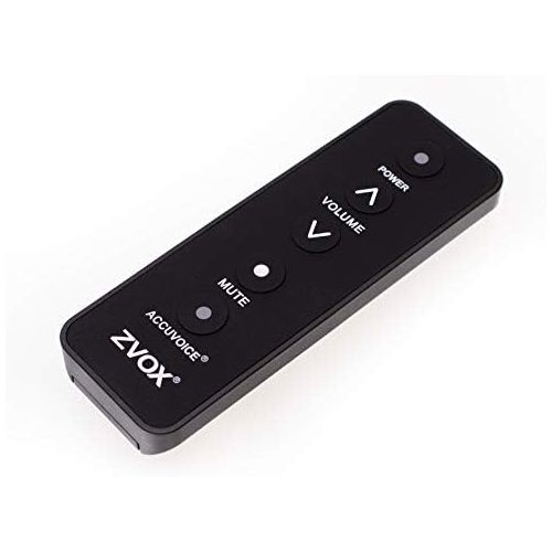  [아마존베스트]ZVOX Mini Dialogue Clarifying Sound Bar with Patented Hearing Technology, Six Levels of Voice Boost - 30-Day Home Trial- AccuVoice AV100- Black