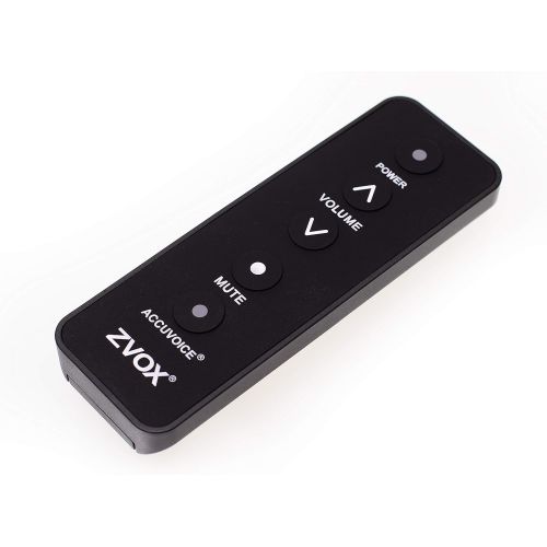  [아마존베스트]ZVOX Mini Dialogue Clarifying Sound Bar with Patented Hearing Technology, Six Levels of Voice Boost - 30-Day Home Trial- AccuVoice AV100- Black