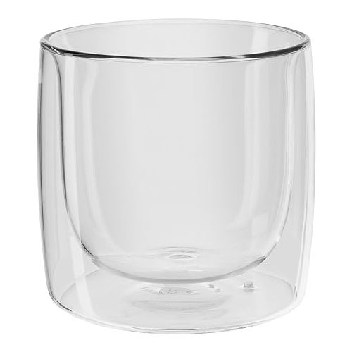  ZWILLING J.A. Henckels Double-Wall Tumbler Glass Set, 9 fl. oz, White, 2-pc