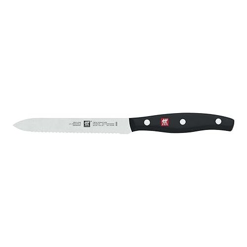  ZWILLING Twin Signature 3-pc German Knife Set, Razor-Sharp, Made in Company-Owned German Factory with Special Formula Steel perfected for almost 300 Years, Dishwasher Safe