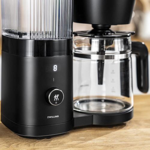  ZWILLING Enfinigy Glass Drip Coffee Maker 12 Cup, Black