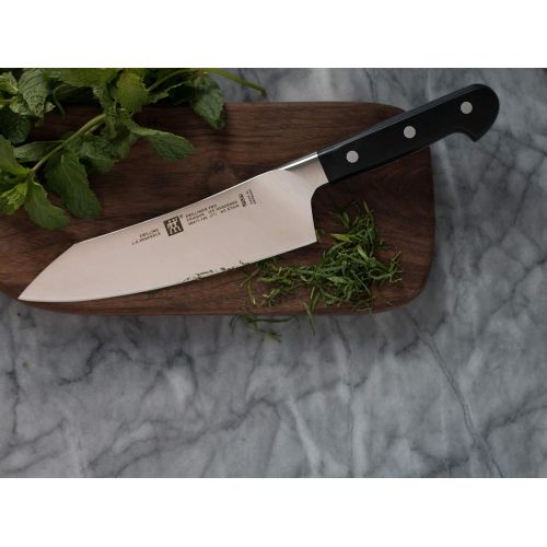  ZWILLING Pro 7-inch Rocking Santoku Knife, 7, Black/Stainless Steel