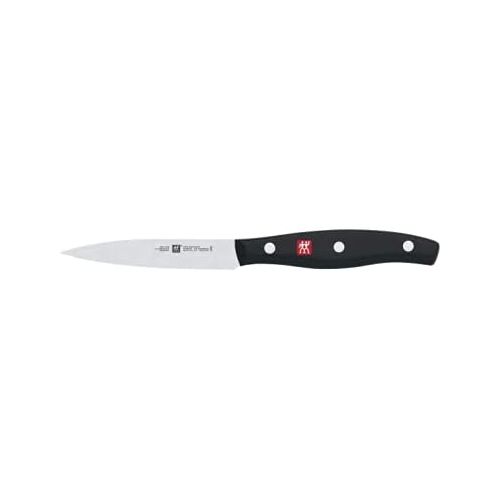  Zwilling? J.A. Henckels Twin Signature, Chef Knife Set, Utility Knife, Paring Knife, Chef Knife 8 Inch, German Knife Set, Black with J.A. Henckels 4-Stage Pull Through Knife Sharpe