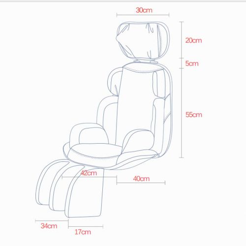  ZWS Massagers Massagers Home Multi-Function Electric Massage Cushion Shoulder Cervical Massager Neck Waist...