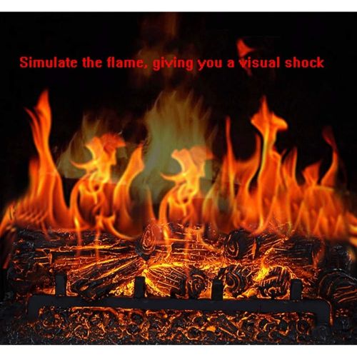  ZXCVBNM Wall Mounted Electric Fire (red)Electric Fireplace,Electric Stove Fireplaces,Log Burner Electric Fire Stove Freestanding Electrical Fireplace Indoor Heater Stove Log Wood Electric