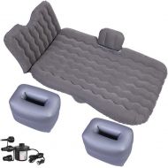 ZXD Universal Car Back Seat Cover Air Inflatable Travel Bed Mattress for Vehicle Sofa Outdoor Camping Cushion (Color Name : Grey)