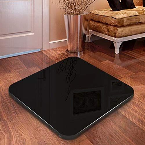  ZXMDMZ-Scales Weighing Electronic Scale, Home Adult Weight Accurate Human Body Weight Scale Meter Can Be Charged - 11x11x0.9inch ZXMDMZ (Color : Black-B)