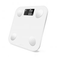 ZXMDMZ-Scales Smart Backlit Display Scale Body Weight Body Fat Water Muscle Mass 11x11x0.75inch - White ZXMDMZ
