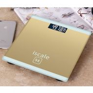 ZXMDMZ-Scales Smart Weight Body Fat Scales， Digital Bathroom Weighing Household Electronic - 10x10x0.8inch ZXMDMZ (Color : Gold)