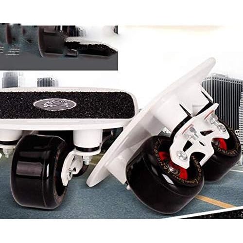 ZY Aufgeteilte Driftplatte der tragbaren Strassenrolle Feder-Stossdampfer-Aluminiumlegierung-Skateboard-Rollschuhlaufdrift,White