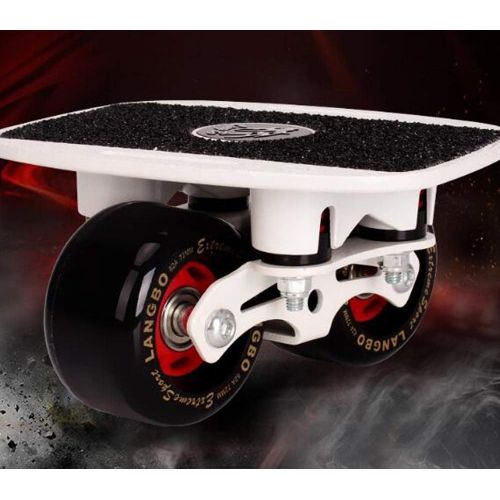  ZY Aufgeteilte Driftplatte der tragbaren Strassenrolle Feder-Stossdampfer-Aluminiumlegierung-Skateboard-Rollschuhlaufdrift,White
