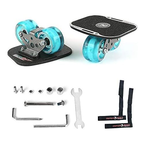  ZY Tragbares Roller-Road-Drift-Skateboard Aufgeteilte Extreme Driftplatten-Blitzrad-Serie,Blue