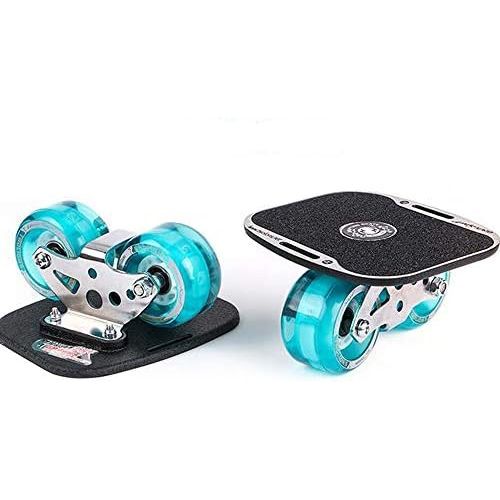  ZY Tragbares Roller-Road-Drift-Skateboard Aufgeteilte Extreme Driftplatten-Blitzrad-Serie,Blue