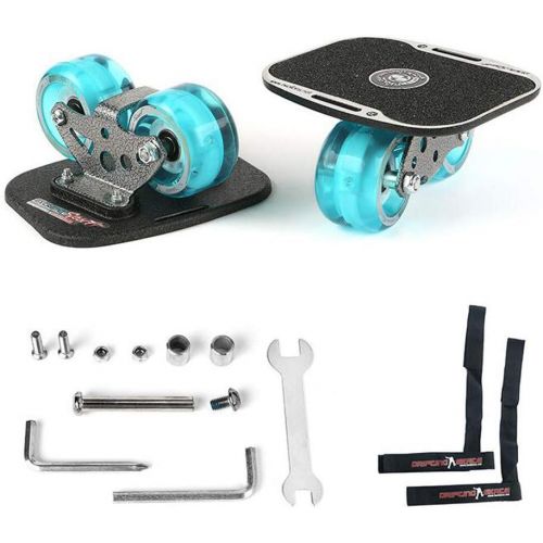  ZY Tragbares Roller-Road-Drift-Skateboard Aufgeteilte Extreme Driftplatten-Blitzrad-Serie,Blue