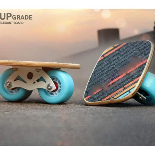  ZY Tragbares Roller-Road-Drift-Skateboard Rutschfeste Split-Sportarten fuer schnelle Herausforderungen im Skateboard,Black