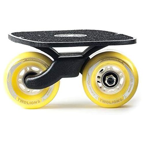  ZY Tragbares Strassenrollen-Drift-Skateboard Geteiltes rutschfestes, hochelastisches, verschleissfestes Komfort-Driftboard,Black