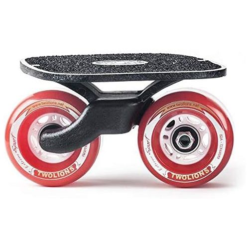  ZY Tragbares Strassenrollen-Drift-Skateboard Geteiltes rutschfestes, hochelastisches, verschleissfestes Komfort-Driftboard,Black