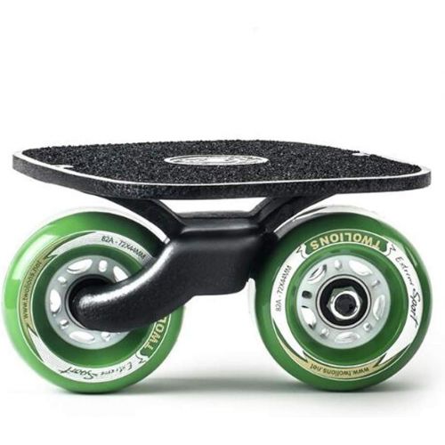  ZY Tragbares Strassenrollen-Drift-Skateboard Geteiltes rutschfestes, hochelastisches, verschleissfestes Komfort-Driftboard,Black