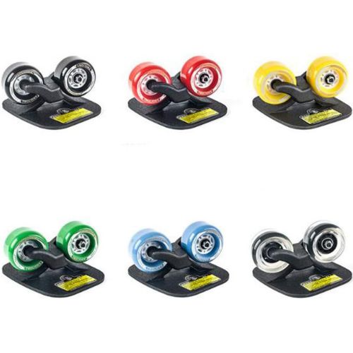  ZY Tragbares Strassenrollen-Drift-Skateboard Geteiltes rutschfestes, hochelastisches, verschleissfestes Komfort-Driftboard,Black