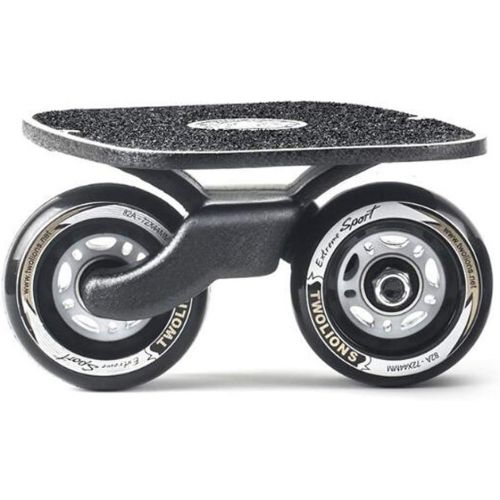  ZY Tragbares Strassenrollen-Drift-Skateboard Geteiltes rutschfestes, hochelastisches, verschleissfestes Komfort-Driftboard,Black